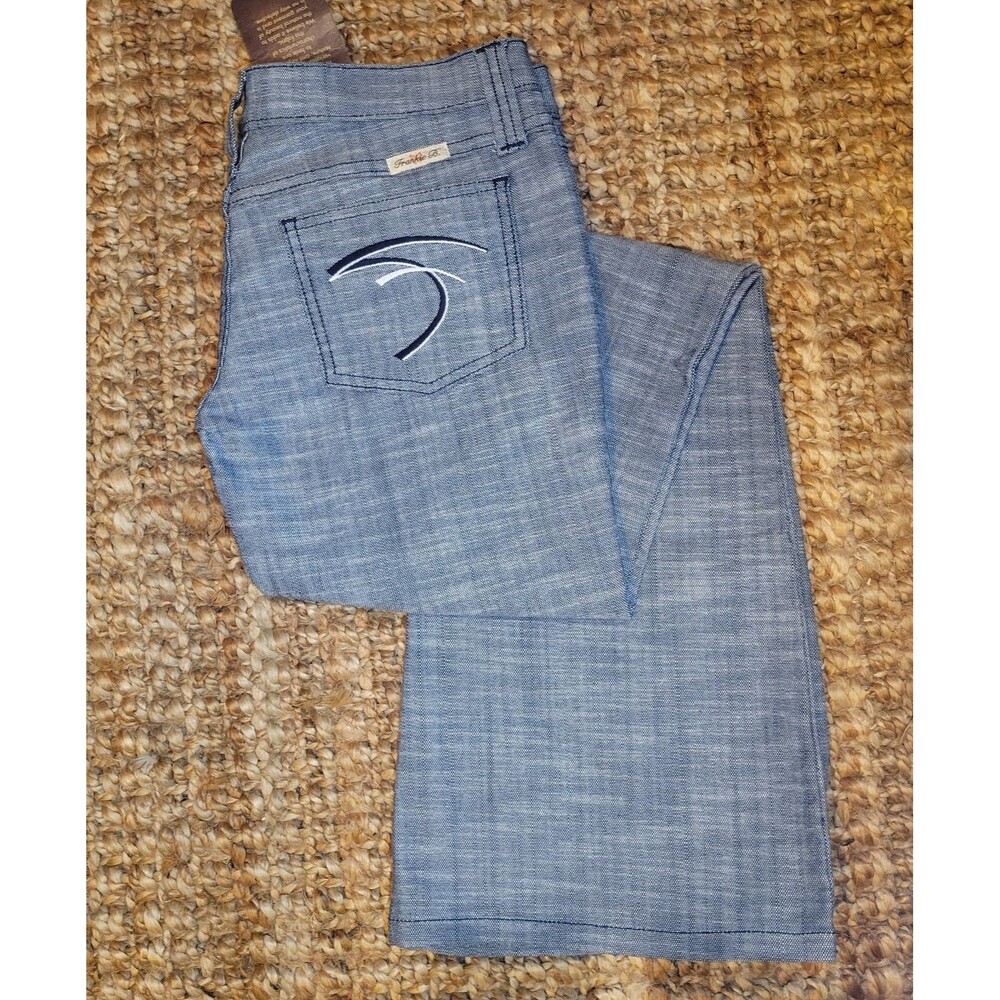 Frankie B Ultra Low Rise Jeans Vintage y2K Denim Pants Bootcut Flare Preppy 4 34